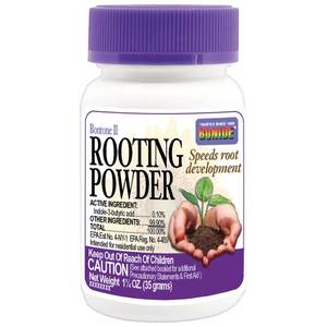 lot 3315 image: Bonide Bontone II Rooting Powder, 1.25 oz Ready-to-Use Dust for Houseplants and Transplants Speeds Root Development&nbsp