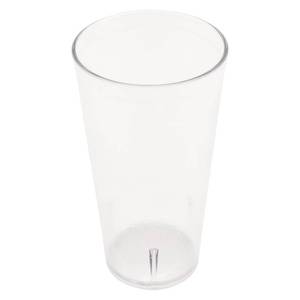lot 3317 image: G.E.T. 6620-1-CL-EC Heavy-Duty Plastic Restaurant Tumblers, 20 Ounce, Clear (Set of 4) - Retail $15