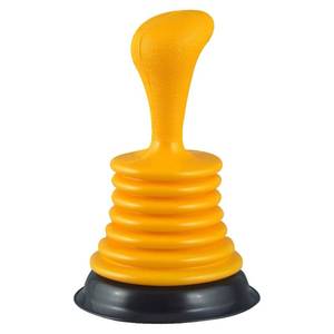 lot 3322 image: PlumbCraft 11-in. Mini Drain Plunger, Drain and Sink Plunger for Kitchen and Bathroom Drains, Drain Clog Remover with Handle, Bellows Plunger to Unclog Sink Drain, DIY Bathroom Sink Accessory&nbsp