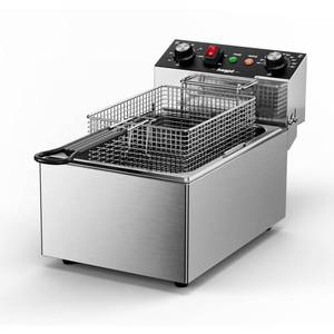 lot 1504 image: Deep Fryer with Basket, 1700w 10L(10.5QT) Oil Tank, 0.6mm Thickened Stainless Steel Countertop Electric Fryer for Home and Commercial Use, Oil Fryer with Oil Thermometer & Temperature Control - Retail $150