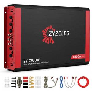 lot 1505 image: 2026 Upgraded ZYZCLES 4-Channel High Power Car Amplifier, 6800W Max Power, 4X1700W RMS 2 Ohms 4 Channels 2 Bridged Channels(3400W),Class AB, Low Distortion - Unleash Studio-Quality Sound in Your Ride