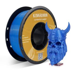 lot 1506 image: Kingroon PETG 3D Printer Filament, Dimensional Accuracy - 0.03 mm, 1kg Spool 2.2lbs, 1.75 mm, Blue&nbsp