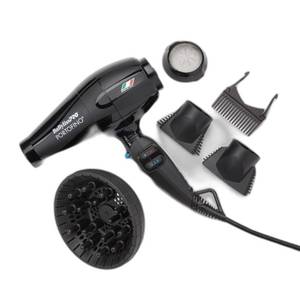 lot 1527 image: BaBylissPRO Hair Dryer, Nano Titanium Portofino 2000-Watt Blow Dryer, Hair Styling & Appliances, Black, BPOR1 - Retail $150