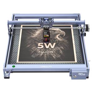 lot 1532 image: Creality Falcon 5W Laser Engraver, with Honeycomb Laser Bed 500x500mm, 10000mmmin, 72000mW High Precision Laser Cutter for Wood, Acrylic, Pre Installation and Out of The Box Retail $198.99 FACTORY SEALED