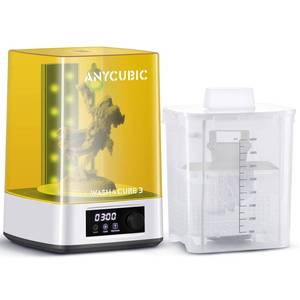 lot 1533 image: ANYCUBIC Wash and Cure Machine 3.0, 2 in 1 UV Washing and Curing Station for ANYCUBIC Photon Mono 4 2 Mars Series LCDDLPSLA 3D Printer Models, with Twistable Gooseneck Light Retail $139.99 FACTORY SEALED