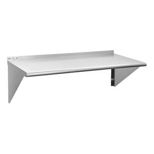 lot 1539 image: HALLY SINKS & TABLES H Stainless Steel Shelf 18 x 48 Inches, 400 lb, Commercial Wall Mount Floating Shelving for Restaurant, Kitchen, Home and Hotel - Retail $80