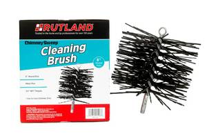 lot 3433 image: Rutland Products 16908 8-Inch Poly Chimney Cleaning Brush - Retail $25