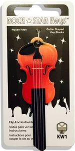 lot 3461 image: Violin Shaped Rock Star Key Kwikset KW1 KW10&nbsp