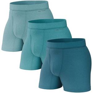 lot 3499 image: Pair of Thieves Mens Quick Dry Action Blend Boxer Briefs 3-Pack  Moisture-Wicking, Breathable, Lightweight  All-Day Comfort  Green, L - Retail $25