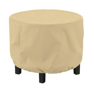 lot 3520 image: Classic Accessories Terrazzo Water-Resistant 24 Inch Round OttomanCoffee Table Cover, Outdoor Table Cover - Retail $21