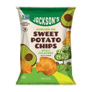 lot 3549 image: Jacksons Spicy Jalapeno Sweet Potato Chips in Avocado Oil, 2.5 Ounce -- 8 per case