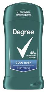 lot 3628 image: Degree Men Original Antiperspirant Deodorant Cool Rush 48-Hour Sweat & Odor Protection Antiperspirant For Men 2.7 oz&nbsp