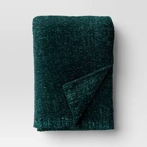 lot 3635 image: Shine Chenille Throw Blanket Teal Green - Threshold - Retail $25