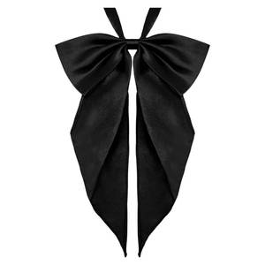 lot 3643 image: LHXzizizi Solid Color Bow Tie for Women Gril, Adjustable Women Bow Tie, Pre-Tied Bowtie for Uniform School Party (Black)&nbsp
