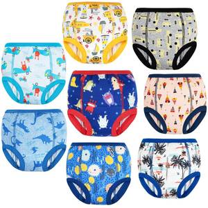 lot 3645 image: MooMoo Baby Training Underwear for Boys and Girls Absorbent Toddler Training Pants Cotton Washable and Reusable 4T 8 Pack - Retail $32