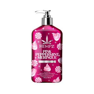 lot 3668 image: Hempz NEW Pink Peppermint Meringue Body Moisturizer, Body Lotion, Fall and Winter Skin Care for Men & Women, Limited Edition, 17 fl.oz. - Retail $20