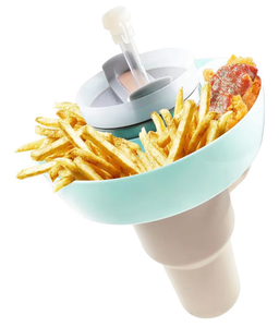 lot 4740 image: Water Bottle Snack Tray. Grey not Blue as shown in Stock Photo  - Retail $0