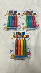 lot 7184 image: 3 Packs Bath Crayons Color Set