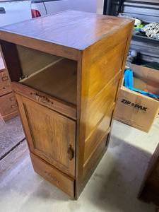 Solid Oak Display Cabinet