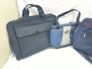 lot 442 image: 3 Bags -California Innovations Ascot Multi-Compartment Messenger Bag - Insulated Lunchbox - Another Satchel