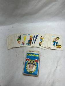 lot 480 image: Old Maid Card Game With Blue Box