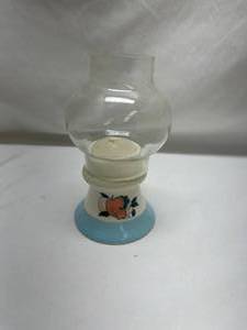 lot 498 image: Japanese Ceramic Tea Light Holder with Floral Design