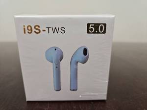 lot 2045 image: i9S-TWS 5.0 Wireless Bluetooth Earbuds Blue. SEALED