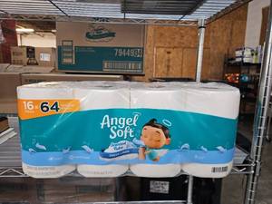 lot 13337 image: Angel Soft Fresh Linen Scented Toilet Paper 16 Mega Rolls