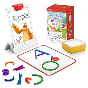 lot 1517 image: Osmo - Sticks & Rings Starter Kit for iPad, Educational Toys for Children 3-5, Learn Letter Formation, Vocabulary, Phonics Game, Preschool Toy, Toddler Learning Toy, Educational Toy, Kid Learning Toys