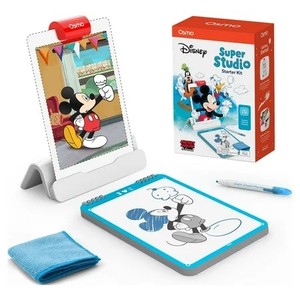 lot 1519 image: Osmo - Super Studio Disney Mickey Mouse & Friends Starter Kit - Age 6-12 - Learn Disney Drawings, 100 Cartoon Drawings, Erasable Drawing Board, Sketchbook, Drawing Pad, Art Sets, STEM Educational Toy