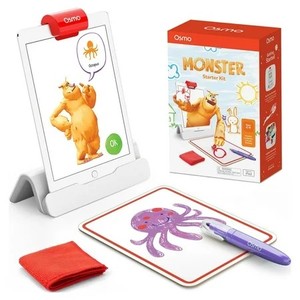 lot 1520 image: Osmo - Monster Starter Kit for iPad, Ages 5-10, 3 Educational Games, Learn Creative Drawing, Cartoon Drawing, Physics Toy, Erasable Drawing Board, Arts and Crafts, Art Sets, Kids Activities, STEM Toys