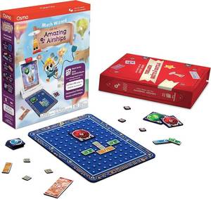 lot 1525 image: Osmo - Math Wizard and The Amazing Airships Games iPad & Fire Tablet-Ages 6-8Grades 1-2-Foundations of Multiplication-Curriculum-Inspired-STEM Toy Base Required