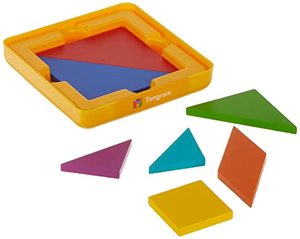 lot 1526 image: Osmo - Genius Tangram - Ages 6-10 - Use ShapesColors to Solve for Visual Puzzles (500) - for iPad or Fire Tablet - STEM Toy (Osmo Base Required - a