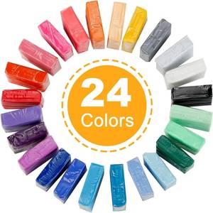 lot 2525 image: CiaraQ Polymer Clay Kit, Mini Modeling Clay Set for KidsBeginnersArtist, 24 Colors