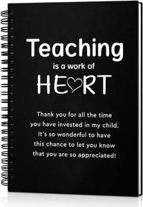 lot 2538 image: Teaching Is A Work Of Heart 160 Blank Pages Hardcover Spiral Notebook, Teachers Day Gifts for Tutor, Thank You Gifts for Kindergarten Elementary Teacher, Back to School Gifts for Teacher