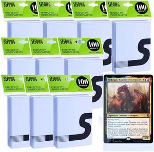 lot 2547 image: 1000 Pack Perfect Fit Card Sleeves, Inner Sleeves Ideal for Double-Sleeving Compatible with TCG, MTG, PKM, TCG, Trading, Gaming Cards