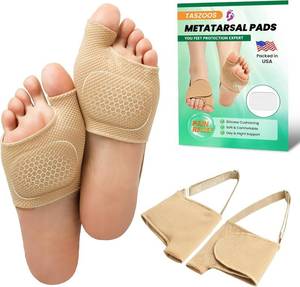 lot 2597 image: Metatarsal Pads for Women & Men - 1 Pair (Medium, Beige) - Adjustable & Non-Slip Ball of Foot Cushions with Gel, Foot Pads for Pain Relief, Metatarsalgia, Mortons Neuroma, for Walking, Standing