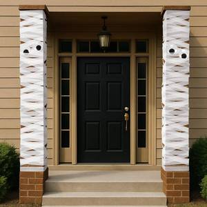 lot 6245 image: Motiskyy 6 Pcs Halloween Mummy Decor Mummy Wrap Cloth with Large Googly Eyes Front Door Porch Decorations Crepe Paper Indoor Kit for DIY Door Cover Party Outdoor Supplies