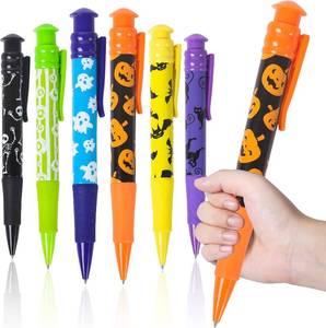 lot 6276 image: Letapapa Halloween Party Favor for Kids, 24 Pcs Halloween Jumbo Pens in 6 Designs, Halloween Toys, Goodie Bag Stuffers Fillers, Trick or Treat, School Classroom Rewards
