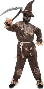 lot 6278 image: Spooktacular Creations Halloween Boys Scarecrow Costume, Kids Scary Scarecrow Dress-up for Role-Playing Small