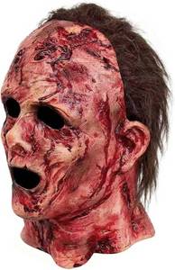 lot 6292 image: Scary Head Mask with Scars on Face, Horror Latex Adults Face Masks for Cosplay Decor Party Props