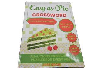 lot 7019 image: Crosswords Puzzle Easy as Pie So Easy Mind Relaxing Memory Activity Crosswords Puzzles Book for Adults & Seniors  Relaxing Puzzles to keep busy  Easy to Medium Puzzle