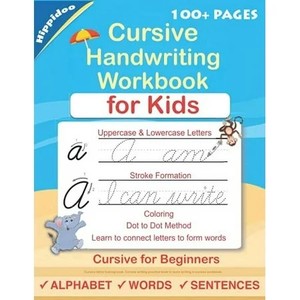lot 7036 image: Beginning Cursive Handwriting Workbooks Cursive Handwriting Workbook For Kids Cursive for beginners workbook. Cursive letter tracing book. Cursive writing practice book to learn writing in cursive