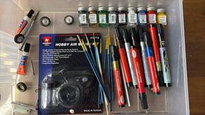 lot 1060 image: Model Building Painting Supplies