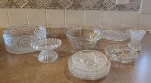 lot 812 image: Cut Crystal Collection in Various Styles