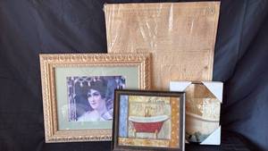 lot 719 image: Vintage Style Decorative Wall Art Collection