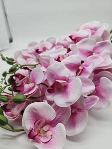 lot 68902 image: Artificial&nbspPink Orchid Stems, 5 Bundle Stems Included  - Retail $25