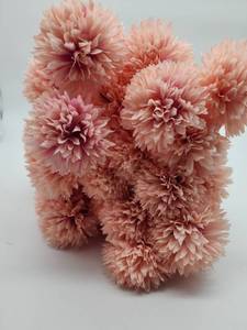 lot 68919 image: Pink Chrysanthemum Artificial Flower Stem, 5 Bundle Stems Included  - Retail $12
