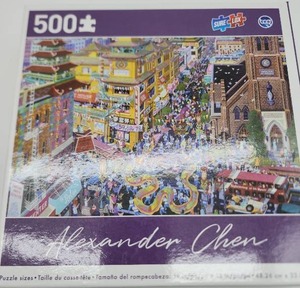 lot 68925 image: Alexander Chen San Francisco Chinatown 500 Piece Puzzle - Retail $15