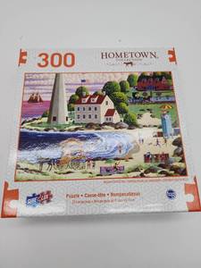 lot 68927 image: Hometown Collection Cape Cod Beach Party 300 Piece Puzzle - Retail $12